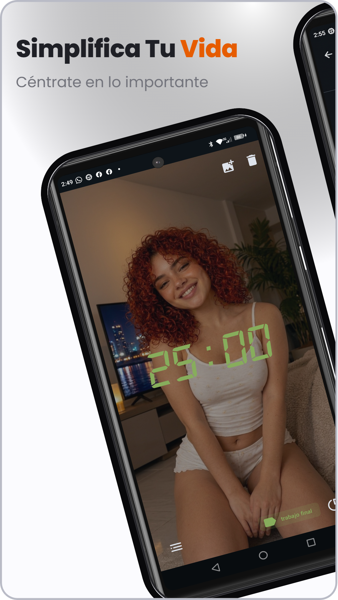 Captura de Focusly: Temporizador Pomodoro